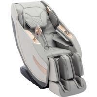Fauteuil massant en simili - Système zero gravité - Gris - MOWATA
