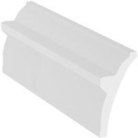 Lot de 3 corniches plafond en polystyrène L290 x l5.1 x H10 cm blanc - RANETIA