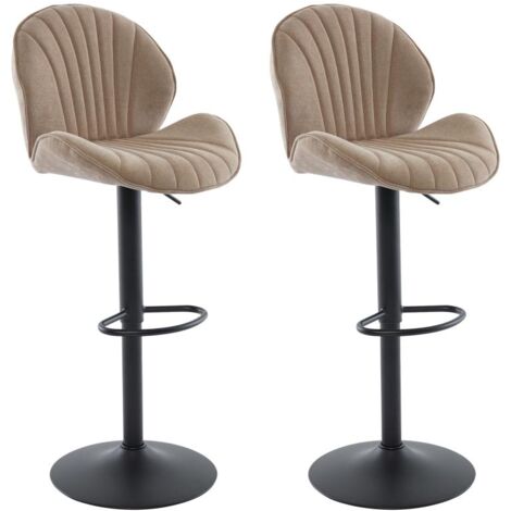 CLP Barhocker Dublin - Höhenverstellbar Mit Stoffbezug & Chromgestell