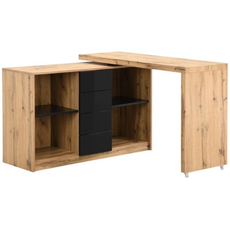 Escritorio Con Biblioteca Giratorio 360G - Rovere | Colombia