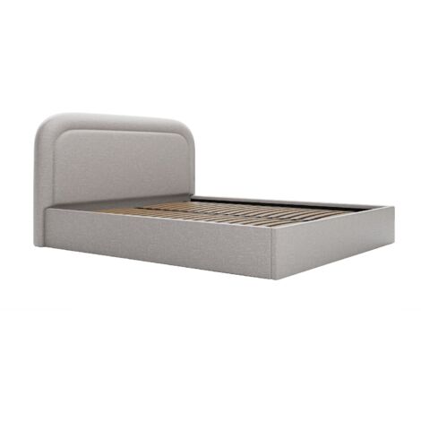 Letto Con Contenitore 180 X 200 Cm Tessuto Grigio - FORVIK Di PASCAL Morabito 92361478