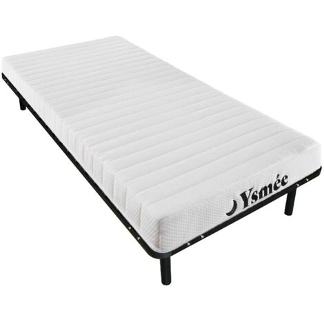 Set rete con doghe + materasso in schiuma, 7 zone 25 kg/m3 STELO KIDS - sp. 12 cm - YSMÉE - 90 x 190 cm