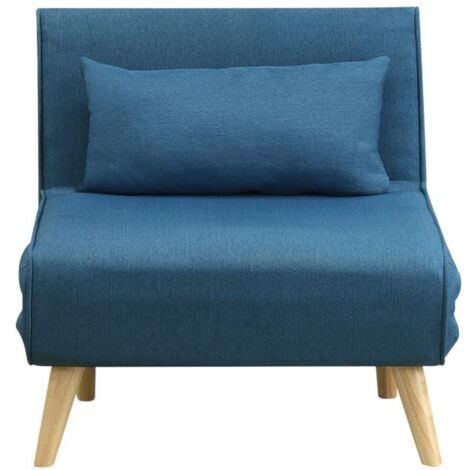 Poltrona letto in tessuto Blu - POSIO