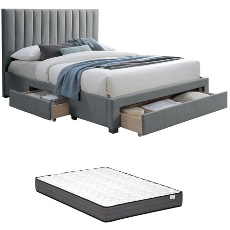 Letto A Casetta Bali Per Bambini – Grigio, 80x160 Cm Con 2 Cassetti Contenitore E Materasso Incluso - 3