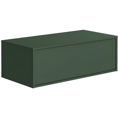 Mobile sotto lavabo sospeso Verde opaco 94 cm - TEANA II
