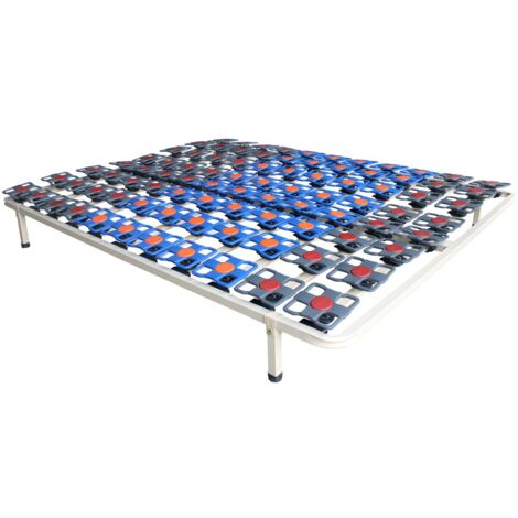 Rete Lettiera Multilame In Acciaio – Con Regolazione Lombare, Misura 80x190 Cm