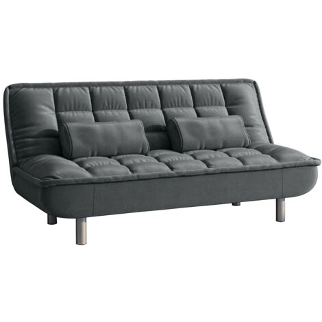 Divano letto clic clac in tessuto Grigio - MISHAN