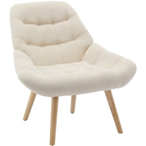 Poltrona in Tessuto Beige - LUOSTO