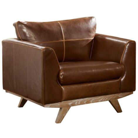 Poltrona Salotto | Sedia | Poltroncina Marrone in Tessuto CFW891101
