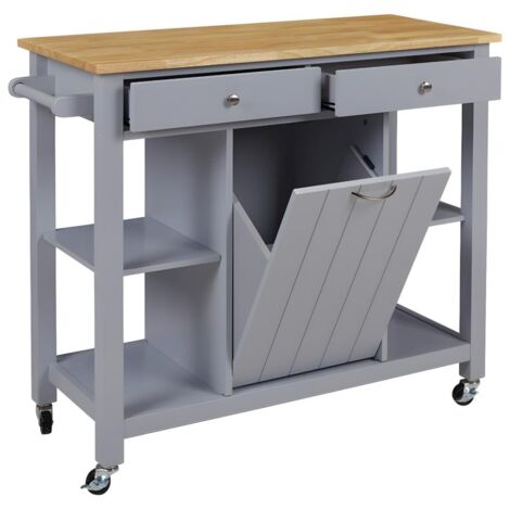 Carrello portavivande HALEY - 1 sportello e 2 cassetti - Hevea
