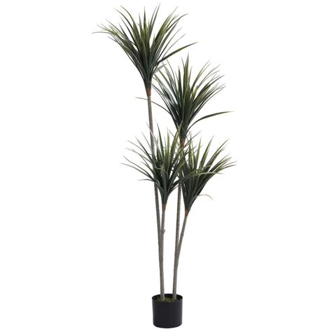 Pianta artificiale con vaso di yucca 90 cm verde DEC021910