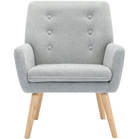 Poltrona in Tessuto Grigio - SERINO