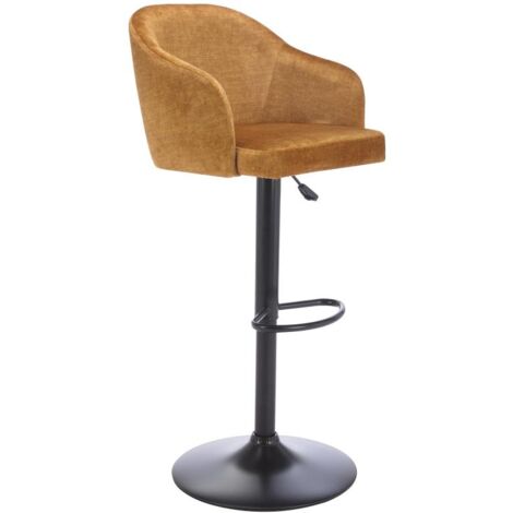 Flash Furniture 2 sgabelli da Bar contemporanei in Vinile, Schienale Arrotondato, Altezza Regolabile, con Base cromata, Bianco, 2 Pezzi, 2 unità