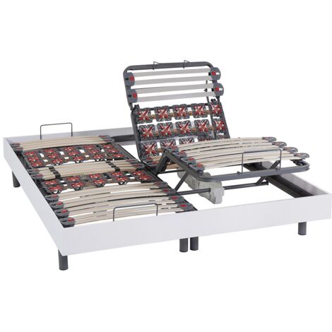 CubeSleep Rete A Doghe Pure NV 44, 7 Zone, Rigida, Regolazione Durezza, Made In Germany, 100x200 Cm - 3