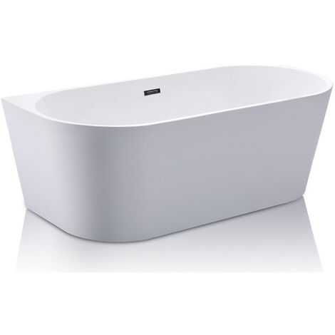 Vasca da bagno semi freestanding 245 litri 170 x 75 x 58 cm Acrilico Bianco - DIVINA