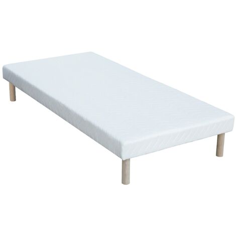 Rete deco giroletto 90 x 190 cm 9 doghe Bianco - ASTHENIS II di YSMÉE (1/5)