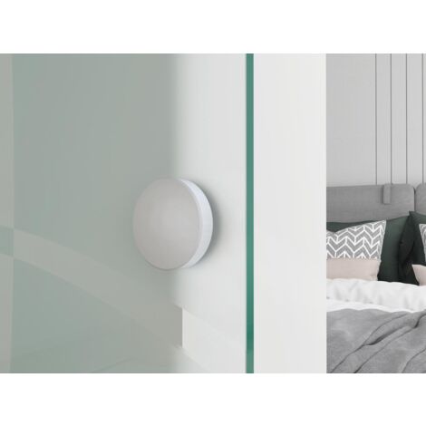 Porta scorrevole esterno muro H205 x L93 cm in Vetro temperato  - HEIDI