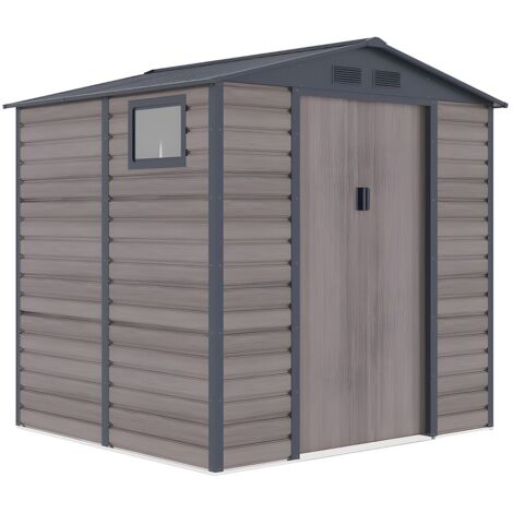 Capanno Da Giardino Deuba XL 1,8m² - Casetta Metallo Con Porta Scorrevole 196x132x188cm - Foto 8