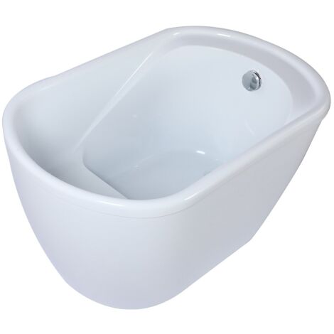Vasca da bagno freestanding 120 x 75 x H65 cm - 240L - Bianco - PICCOLA