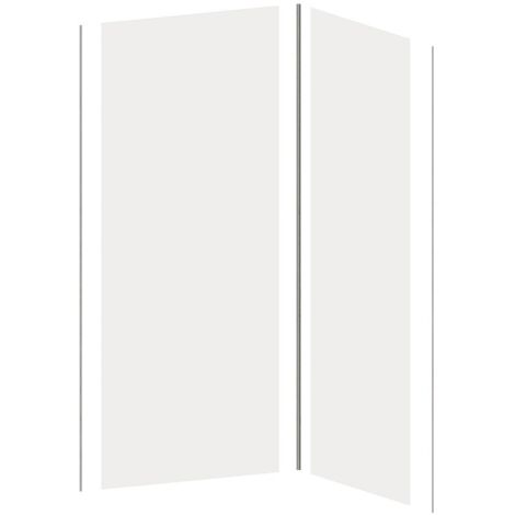 Pannello da parete per il bagno con profili inclusi L. 90 x L. 120 x H. 210 cm - Lotto di 2