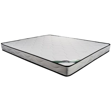 BedStory Materasso 140 x 190 in schiuma gel di bambù Charcoal, materasso a 7 zone ergonomico con fodera rimovibile e lavabile, ipoallergenico
