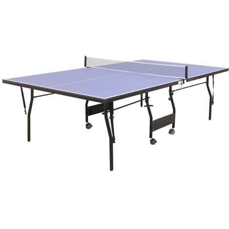 Tavolo da ping pong pieghevole a rotelle, per interno con accessori L274 x P152,5 x H76 cm - GARRY