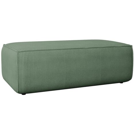 Icon Natalia Pouf Poltrona In Velluto A Coste, Verde Acqua, Con Riempimento Incluso, Comoda E Leggera, Per Soggiorno E Camera