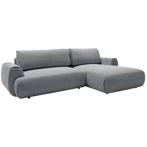 Divano Angolare Panama DOMO Collection - Grigio Scuro 254x186 Cm | Con Funzione Letto E Tessuto Resistente - Foto 7