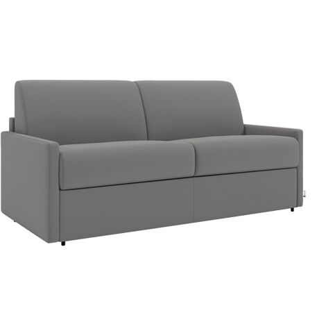 Opoiar Divano Letto In Memory Foam E Legno - Grigio, 3 Posizioni Regolabili, Struttura Resistente Fino A 272 Kg