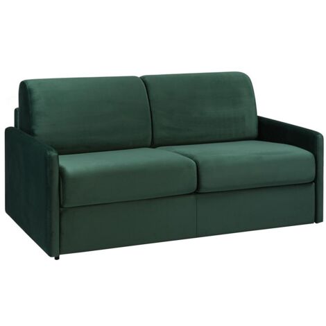 SEADA Divano Letto Matrimoniale Siviglia 3 Posti - Grigio, Tessuto Idrorepellente Antimacchia, Materasso 18 Cm Con Aloe Vera (140x190 Cm)
