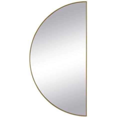 Specchio a semicerchio di design L.50 x H.100 cm in Metallo Dorato - GAVRA