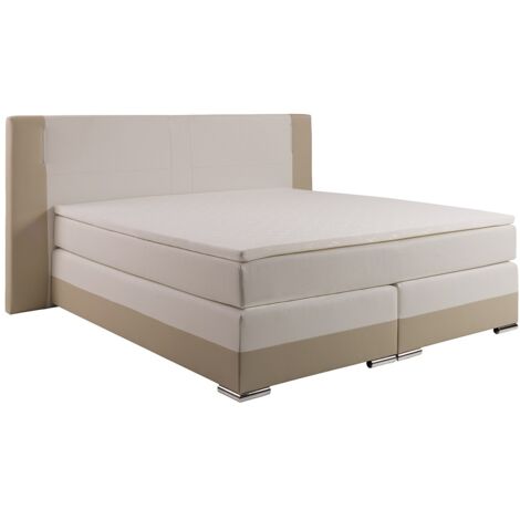 Atlantic Home Collection Letto A Boxe ALVA - Struttura Con Doghe In Legno - Nero 160x200 Cm