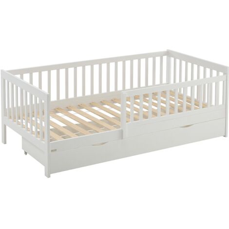 Divano letto contenitore 90x200 cm - con contenitore - tessuto velluto - con rete a doghe - Beige (senza materasso) | Leroy Merlin