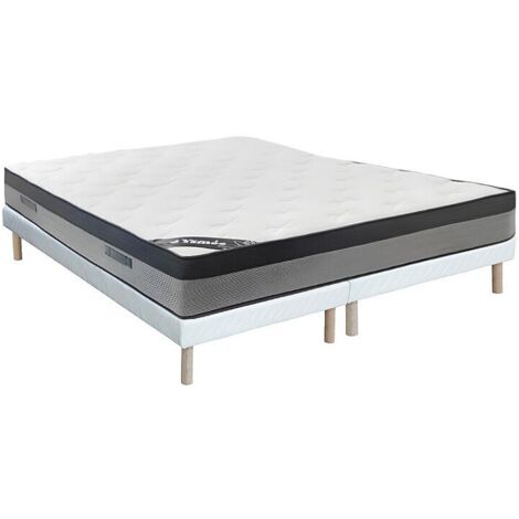 Materasso Ibrido 140x200 Cm Con 30 Cm Di Altezza - Memory Foam E Molle Insacchettate, 7 Zone Di Comfort, Traspirante, Certificato Oeko-Tex, Durezza H3 - 3