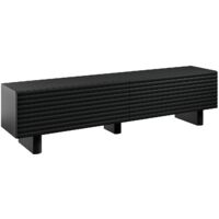 Mobile TV con 2 ante in MDF 180 cm Nero - LUDIMA