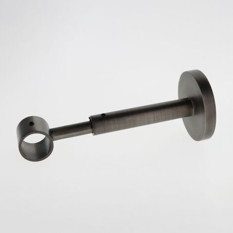 Support Mural Extensible de 10/15cm pour tringles à rideaux de Diam.20mm en Carbone - Boulet