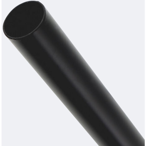 Tringle à rideaux Noir Mat de 150cm Diam.20 - Boulet (1/3)