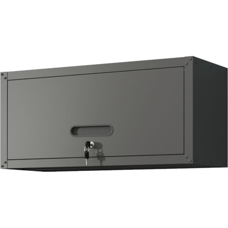Armoire murale en métal - élément suspendu en acier avec portes verrouillables - 34,5 cm × 75 cm × 30 cm