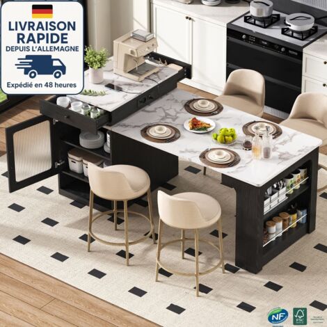 Desserte De Cuisine lot De Cuisine Sur Roulettes Extensible 80 151 Cm desserte-de-cuisine-lot-de-cuisine-sur-roulettes-extensible-80-151-cm