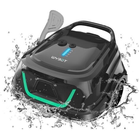 Wybot – Robot de piscine sans fil – Nettoyage du fond – Autonomie 120 min – Compatible carrelage, béton, vinyle – Moteur puissant