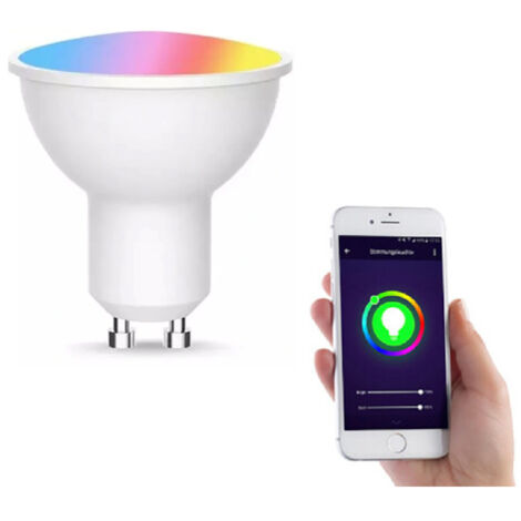 Ampoule GU10 LED connectée RVB 4,8W 380 lm (1/2)