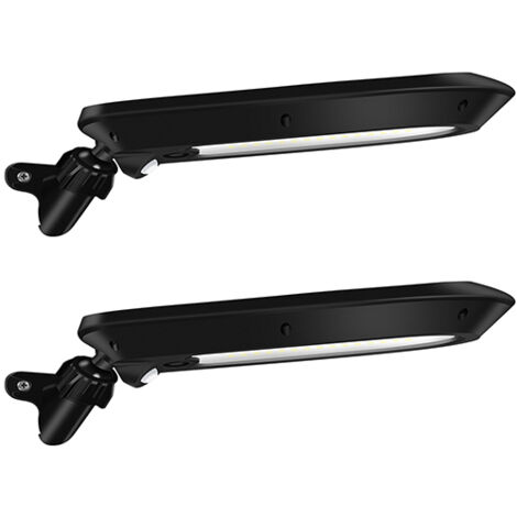 Lot de 2 Eclairage Solaire LED à Détection de mouvement Orientable et Murale (1/3)