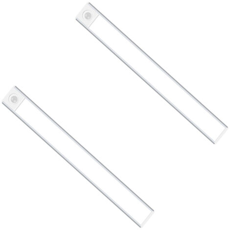 2x Lampe LED rechargeable avec détecteur de mouvement Batterie USB 30cm, 70 lumens (1/4)