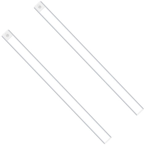 2x Lampe LED rechargeable avec détecteur de mouvement Batterie USB 60cm, 190 lumens (1/4)