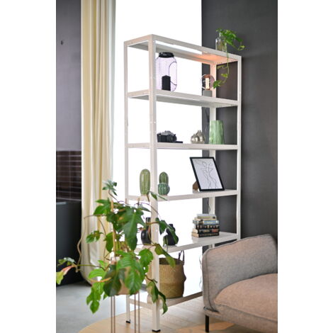 Étagère Métallique Emboîtable Schulte - 2 Tablettes, Charge 65 Kg Par Niveau - 43x100x35 Cm Noir