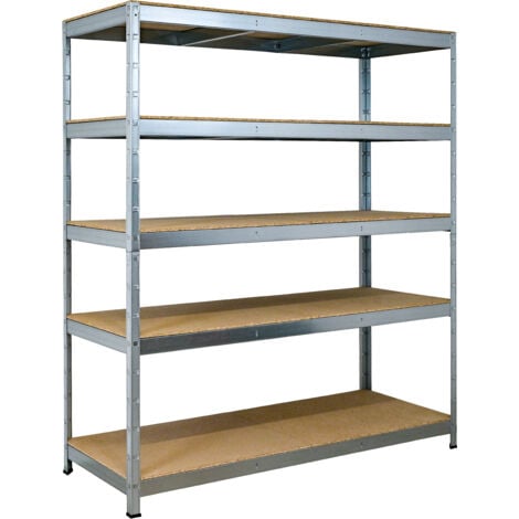 Rayonnage Grande Capacité, Pour Charges Lourdes Avec 4 Niveaux Charge Admissible 280 Kg Par Niveau 180 X 143 50 Cm Galvanise Rangement Stockage Cave Garage Et Atelier 1071468003