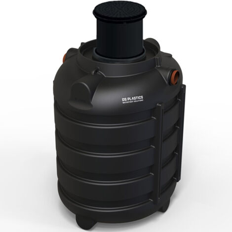 Fosse Septique Ronde 1000 Litres Renforts Circulaires Avec Réhausse Télescopique DS Eau Pour 3 Personnes
