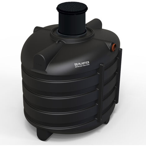 Fosse Septique Ronde 3300 Litres Renforts Circulaires Avec Réhausse Télescopique DS Eau Pour 7 Personnes