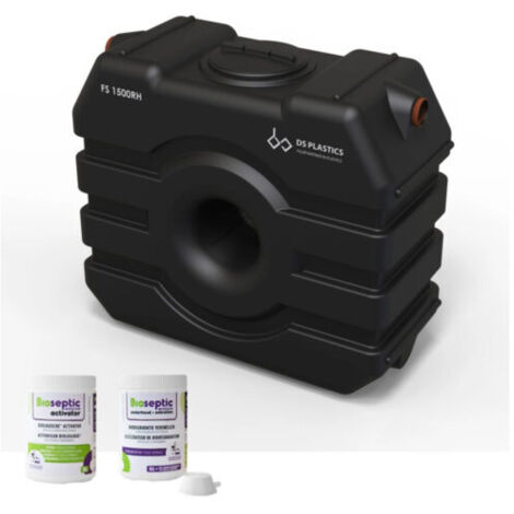 KIT complet Fosse Septique Rectangulaire À Enterrer 1000 Litres DS Eau Pour 3 personnes  avec produits activateurs et d'entretien.