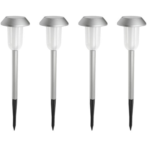 (Lot de 4) Bornes Solaires LED – Blanc Chaud 3000K – 15 Lumens (1/5)
